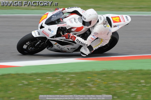 2009-05-09 Monza 3160 Superstock 600 - Free Practice - Gino Rea - Honda CBR600RR